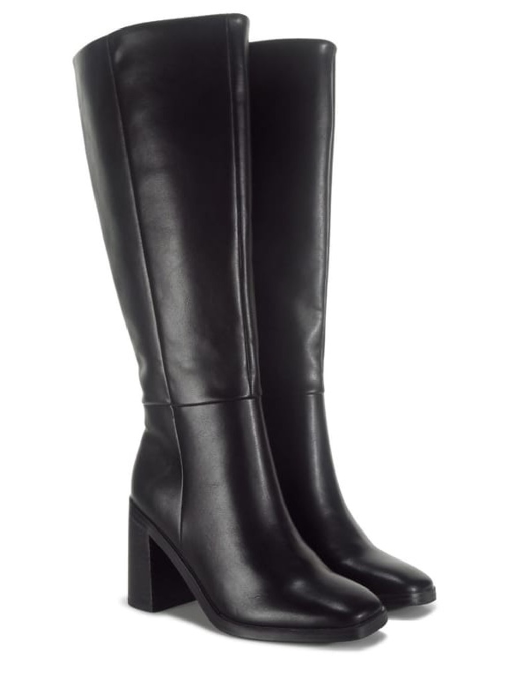DV by Dolce Vita Black Knee-High Block Heel Riding Boots